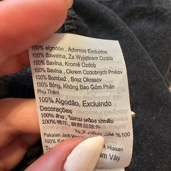 COTTON ON Women's Denim Wrap Skirt Size 4 In Dark Wash - Picture 8 of 9